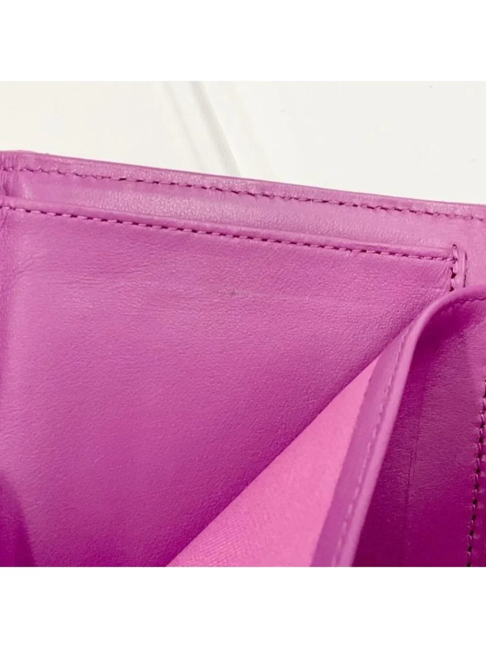 Chanel Quilted Caviar Leather CC Logo Wallet Trifold